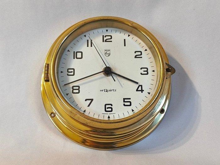 Scheepsklok - Philips - Vintage Messing, Glas - 1979 -, Antiek en Kunst, Curiosa en Brocante