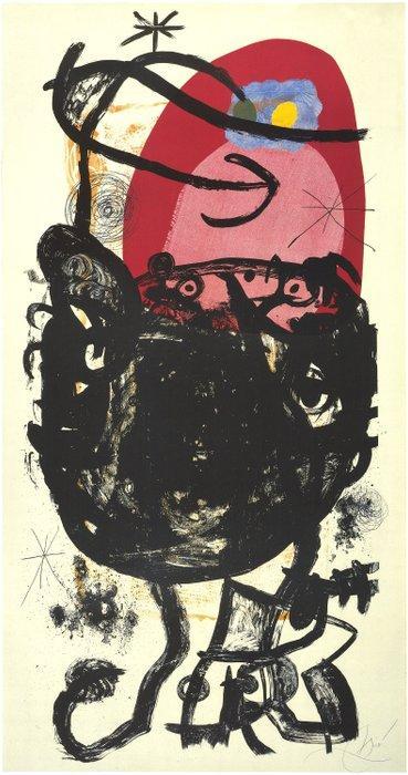 Joan Miro (1893-1983) - La Guerrière de Cents Ans, Antiquités & Art, Antiquités | Autres Antiquités