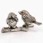 NO RESERVE - H. Hooijkaas - Vogels - Beeldje - .925 zilver