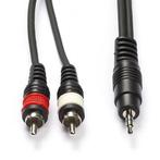Tulp naar jack 3.5 mm kabel - Procab - 15 meter (Stereo), Audio, Tv en Foto, Nieuw, Verzenden