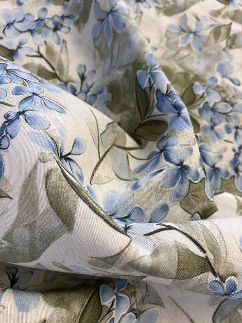 Sanderson geïnspireerde bloemen rustieke stof - Textiel -, Antiek en Kunst, Antiek | Tapijten, Tafelkleden en Textiel