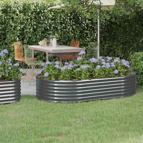 vidaXL Plantenbak 175x100x36 cm gepoedercoat staal, Tuin en Terras, Bloempotten, Nieuw, Verzenden