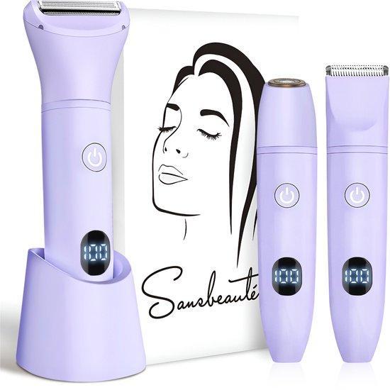 2dekans | 3-in-1 Ladyshave met Display - Gezicht - Oksels -, Handtassen en Accessoires, Uiterlijk | Lichaamsverzorging, Ophalen of Verzenden