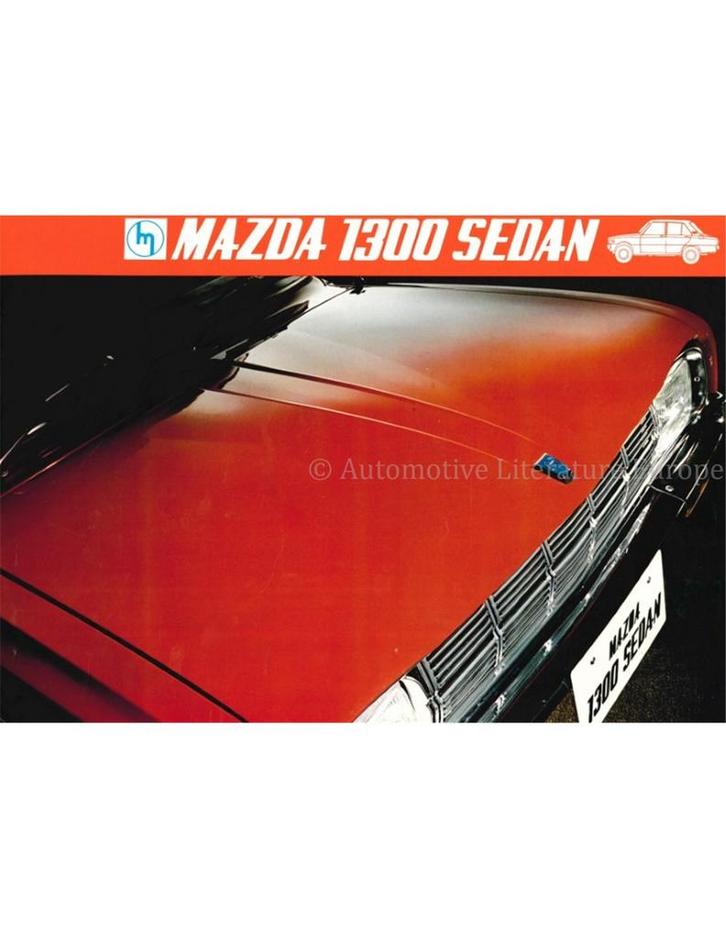 1975 MAZDA 1300 SEDAN BROCHURE ENGELS, Boeken, Auto's | Folders en Tijdschriften, Ophalen of Verzenden
