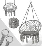 Hangstoel - Binnen & Buiten - Hangschommel - Tot 150kg - Gri, Huis en Inrichting, Verzenden, Nieuw