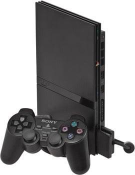 Playstation 2 Console Slim Zwart + Sony Controller, Games en Spelcomputers, Spelcomputers | Sony PlayStation 2, Zo goed als nieuw