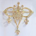 Broche - 18 carats Or jaune, Or rose - Diamant - Antique