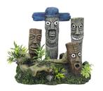 Totempalen, meerdere figuurtjes OS-0019 - aquarium decoratie, Ophalen of Verzenden, Nieuw, Sierelement