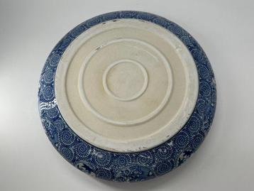 Antiek Visbassin - Imari Ware Blue and White Goldfish&