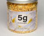 5 gram, Gold Leaf Flakes - Goud (Zonder Minimumprijs)