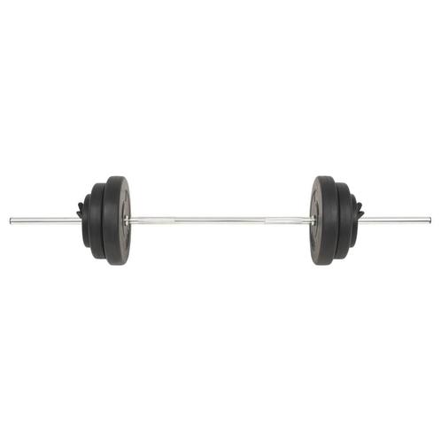 vidaXL Barre dhaltères avec plaques 60 kg, Sports & Fitness, Équipement de fitness, Neuf, Envoi