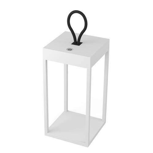 Tafel en bureaulampen Carlo Touch oplaadbaar wit, Huis en Inrichting, Lampen | Tafellampen, 50 tot 75 cm, Nieuw, Metaal, Overige materialen