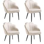 tectake Cocktail stoel Hellen, gestoffeerd met fluwelen bekl, Huis en Inrichting, Stoelen, Verzenden, Nieuw