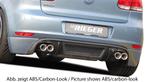 Rieger achteraanzetstuk | VW Golf 6 VI 2008-2012 | ABS |, Ophalen of Verzenden