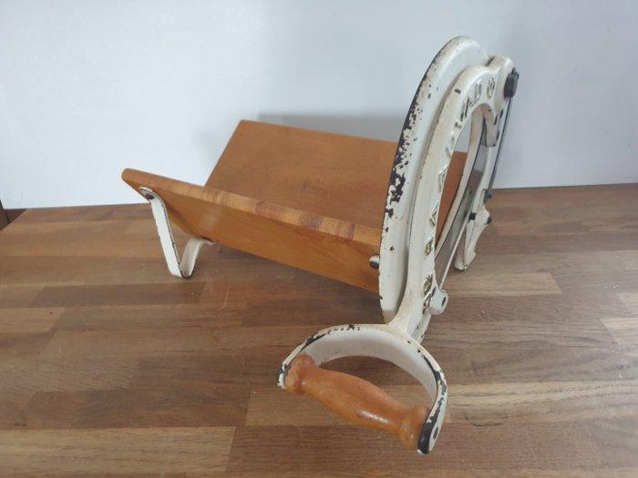 Raadvad - Broodsnijmachine - metaal en hout, Antiquités & Art, Art | Objets design