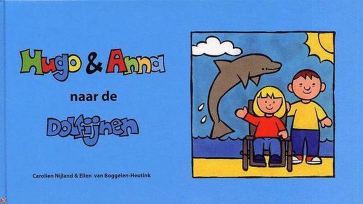 Hugo & Anna Naar De Dolfijnen (met gratis kleur en, Boeken, Kinderboeken | Kleuters, Zo goed als nieuw, Verzenden