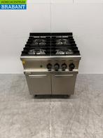 RVS Zanussi 4 Pits Fornuis 70 cm GAS+230V Horeca, Ophalen of Verzenden, Nieuw in verpakking