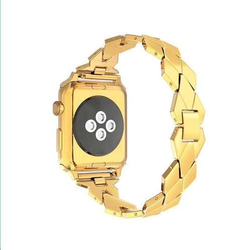 Apple Watch 1/2/3 38mm Horloge Band - Armband Rvs Roestvrij, Handtassen en Accessoires, Smartwatches, Nieuw, Verzenden