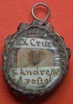 Reliekhouder - Glas, Zilver - 1750-1800 - Ex Cruce Sint, Antiek en Kunst