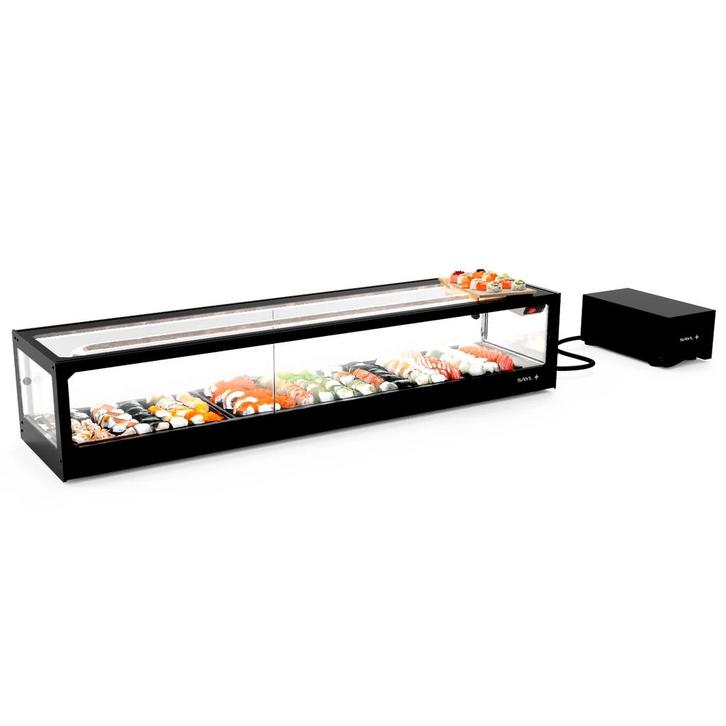 Sushivitrine | LOGIC | Zwart | 0°C/+4°C | Statisch | Losse, Articles professionnels, Horeca | Équipement de cuisine, Envoi