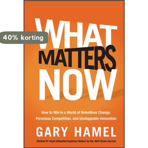 What Matters Now 9781118120828 Gary Hamel, Boeken, Overige Boeken, Gelezen, Verzenden
