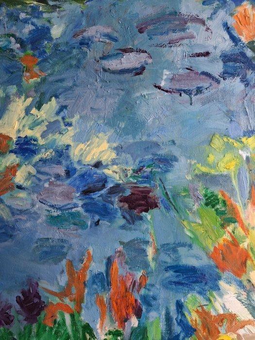 De La Presle (XXI) - Les iris oranges, Antiek en Kunst, Kunst | Schilderijen | Klassiek