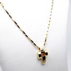 Ketting met hanger - 18 karaat Geel goud Diamant, Handtassen en Accessoires, Antieke sieraden