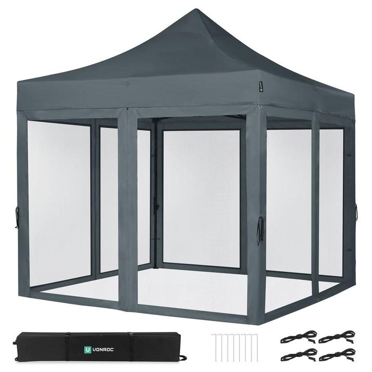 Partytent - 3x3m - Premium easy-up Partytent | Set incl., Tuin en Terras, Partytenten, Nieuw, Verzenden