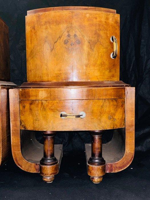 Nachtkastje (2) - Hout - art deco nachtkastjes, Antiek en Kunst, Kunst | Designobjecten