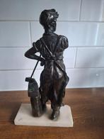 sculptuur, Le forgeron -2,3 kg - 32 cm - Regule en wit, Antiek en Kunst