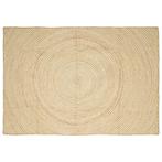 vidaXL Tapijt Natuurlijk en Wit 200 x 290 cm Jute, Maison & Meubles, Ameublement | Tapis & Moquettes, Verzenden