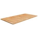 vidaXL Wastafelblad 100x50x1,5cm behandeld massief hout, Verzenden, Nieuw