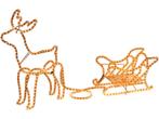 Nampook Kerstverlichting - 60 x 28 x 77 cm - rendier slee, Verzenden, Nieuw