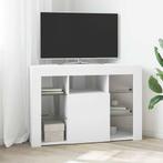 vidaXL Hoek LED TV Cabinet Wandgemonteerd Wit 100x40x68cm, Huis en Inrichting, Verzenden, Nieuw