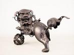 Bronze - Shishi Tama-nori porte-bonheur représentant la, Antiek en Kunst
