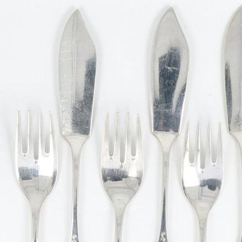 Koch & Bergfeld model Ost Friesenmuster - Ménagère à, Antiek en Kunst, Antiek | Zilver en Goud