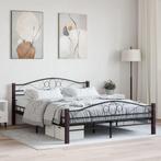 vidaXL Bedframe metaal zwart 160x200 cm, Huis en Inrichting, Verzenden, Nieuw