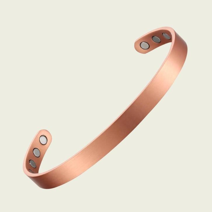 Koperen gezondheids-klemarmband met 8 magneten – 17,5 cm, Sport en Fitness, Gezondheidsproducten en Wellness, Ophalen of Verzenden