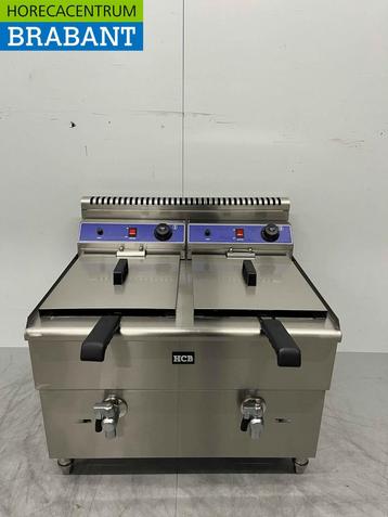 Friteuse double en acier inoxydable 2 x 14 litres PROPAAN beschikbaar voor biedingen