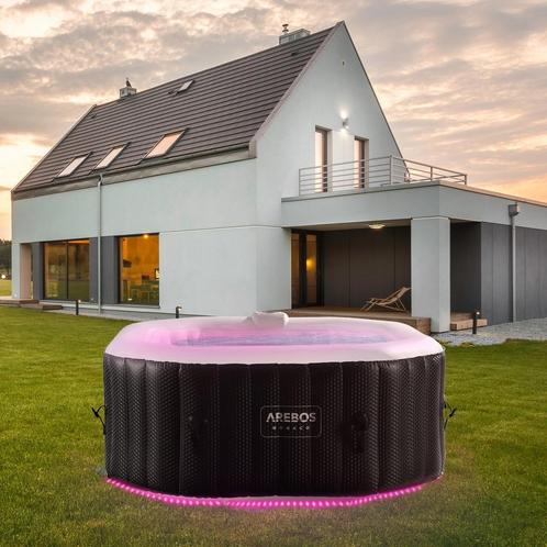 AREBOS Bubbelbad Voor 4 personen - Hottub - met Accessoires, Huis en Inrichting, Woonaccessoires | Overige, Verzenden