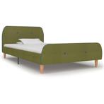 vidaXL Cadre de lit Vert Tissu 90 x 200 cm, Maison & Meubles, Chambre à coucher | Lits, Neuf, Verzenden