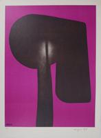 Ladislas Kijno (1925-1980) - Composition abstraite en violet, Antiquités & Art