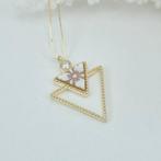 Zilver, Verguld - Ketting met hanger - CAMMEO met de hand