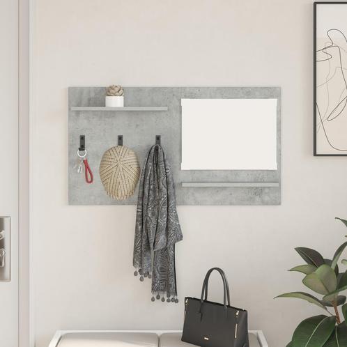 vidaXL Wandgemonteerde kapstok met plank Beton grijs Bewerkt, Huis en Inrichting, Kasten | Wandmeubels, Nieuw, Verzenden