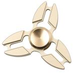 Falcon Tri Fidget Hand Spinner Anti Stress Draaier Toy Goud, Verzenden