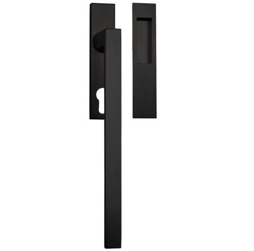 Hef/Schuifdeurbeslag Tavira PC69 met schuifdeurkom rvs zwart, Doe-het-zelf en Bouw, Raamkozijnen en Schuifdeuren, Nieuw, Overige materialen