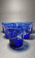 Hortensja - Hortensja - Pot (6) - Kobalt blauw - Glas,, Antiquités & Art