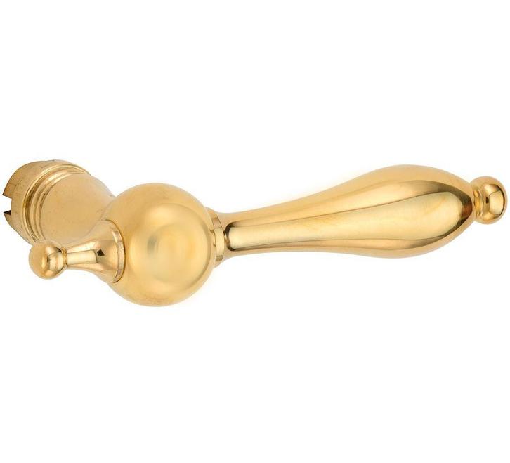 Deurklink Barock messing ongelakt, Doe-het-zelf en Bouw, Hang- en Sluitwerk, Klink of Kruk, Nieuw, Overige materialen