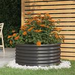 vidaXL Plantenbak 80x80x36 cm gepoedercoat staal, Tuin en Terras, Verzenden, Nieuw