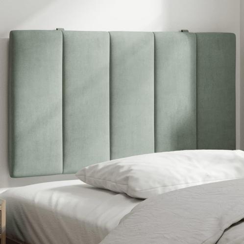 vidaXL Hoofdbordkussen 90 cm velvet lichtgrijs, Huis en Inrichting, Slaapkamer | Bedden, Nieuw, Verzenden